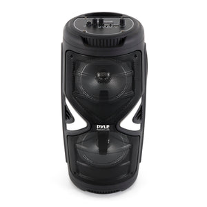 Pyle Portable Bluetooth Rechargeable Versatile Karaoke System w/ Wireless Mics - TRAPSKI