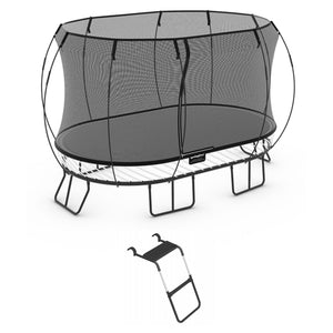 Springfree Trampoline Oval 8 x 13Ft Trampoline & FlexrStep V2 Safety Ladder