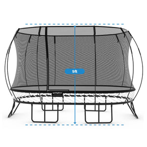 Springfree Trampoline Oval 8 x 13Ft Trampoline & FlexrStep V2 Safety Ladder