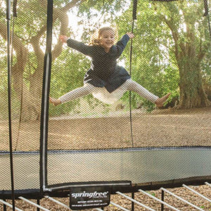 Springfree Trampoline Oval 8 x 13Ft Trampoline & FlexrStep V2 Safety Ladder