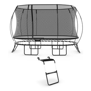Springfree Trampoline Oval 8 x 13Ft Trampoline & FlexrStep V2 Safety Ladder