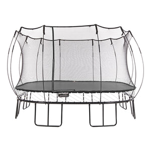 Springfree Trampoline Kids Square 13 Foot Trampoline & FlexrHoop Basketball Game