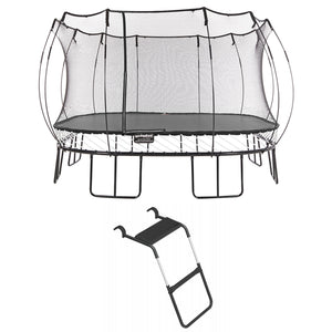 Springfree Trampoline Kids Square 13 Ft Trampoline & FlexrStep V2 Safety Ladder