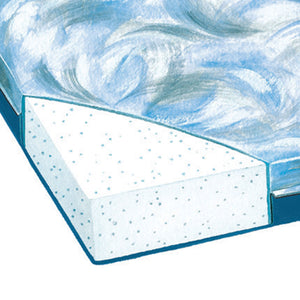 Skil-Care 707052 6 Inch Comfort Foam Wheelchair Cushion w/ Tie Backs, Black