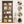 6 Tier Industrial Brown & Bookshelf With X Pattern Design - Rustic Brown