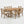 7 Pieces Acacia Wood Outdoor Dining Set with Cream Cushions