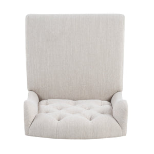 26.78'' Seat Height Vienna Contemporary Fabric Tufted Wingback Counter Stools, Set of 2