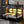 Queen Over Queen Bunk Bed With Storage Cabinets And LED Sturdy Frame, 6 Storage Units, Adjustable LED Lights - Black