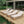 Outdoor Chaise Lounge Chair, Acacia Wood with Adjustable Backrest and Cushion