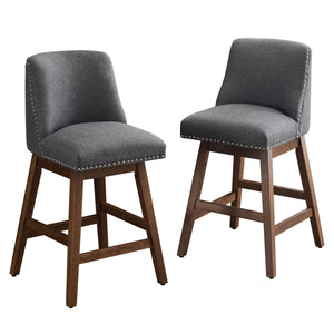 Upholstered Swivel Bar Stool