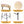 Boho Style Handwoven Paper Rope Counter Stools (Set of 2)