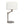 Horizon - Table Lamp With On / Off Switch Curved Base Linen Shade - Brushed Nickel / Silver / White