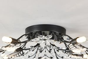 15-Light Chandelier Crystal Ceiling Lamp