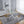Dining Table With Cross Metal Leg And Tempered Glass, Modern Space Saving Kitchen Table For Living Room