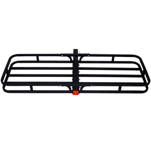 Heavy Duty Steel Hitch Mount Cargo Carrier Rack For SUV, Truck, Car With 2" Receiver - Black