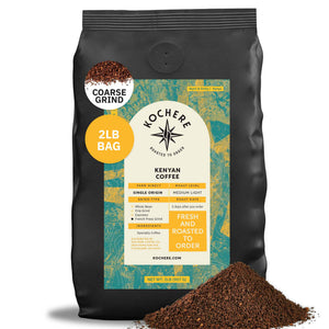 Kochere Coffee Kenyan Nyeri Embu AB Medium-Light Roast - Fruity, Balanced, Bright Cup
