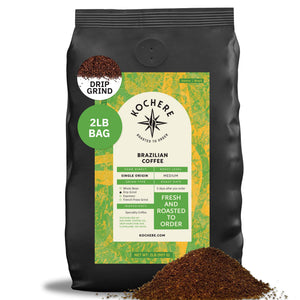 Kochere Coffee Brazilian Santos Medium Roast - Smooth, Elegant, Cocoa Notes