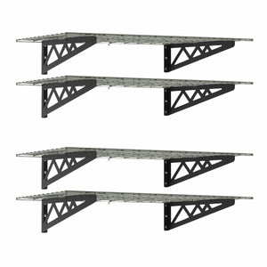 2' x 8' Wall Shelf Combo (Two Pack with Hooks)