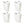Gracious Living Easy Carry Flex 87 L Plastic Laundry Hamper, White (4 Pack)