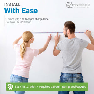 MRCOOL Easy Pro 24,000 BTU Ductless Heat Pump Split System with 16 Foot Lineset