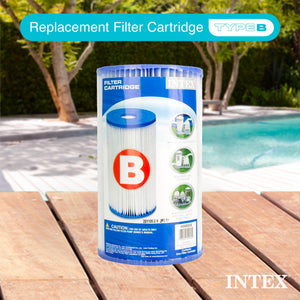 Intex Pool Easy Set Type B Replacement Filter Pump Cartridge (12 Pack)