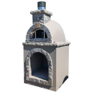 Traditional Wood Fired Brick Pizza Oven - Savannah with Matching Base