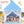 Kids Play Tent Large Playhouse Children Play Castle Fairy Tent Gift with Mat
