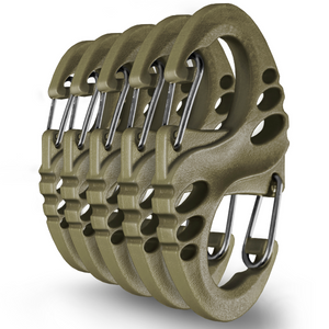 M-Tac Plastic S-Binner Carabiners - (Set of 5)