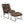 Velvet Massage Recliners with Ottoman Remote Control and Side Pocket-Brown