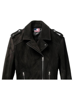 Men’s Black Suede Leather Jacket