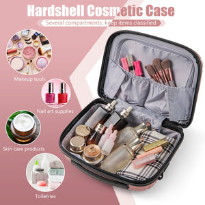 2-Piece Luggage Set 20 Inch Carry-on Suitcase and 14 Inch Cosmetic Case