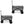 Seina Collapsible Steel Frame Folding Utility Beach Wagon Cart, Gray (2 Pack)