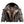 Men’s Dark Brown Leather Hooded Coat