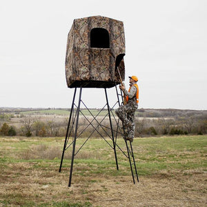 Muddy Steel 7' Quad Pod Hunting Blind Cover, Camo, Stand Not Included, 2 Pack