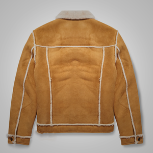 New Aviator B3 Real Sheepskin Shearling Leather Bomber Flying Jacket for Men