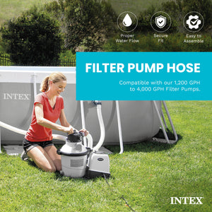 Intex 29060E 1.5" Diameter Accessory Pool 1,500 GPH Pump Replacement 59" Hose