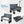 2-in-1 Collapsible Wagon Bench Seat with Adjustable Handle