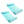 Magic Time International Inflatable Striped Hammock Pool Float, Teal (2 Pack)
