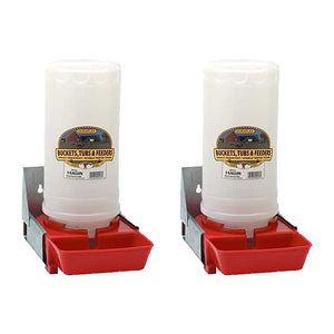 Little Giant 1-Gal Impact Translucent Polyethylene Piglet Waterer (2 Pack) - TRAPSKI