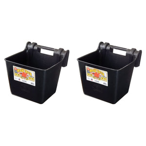 Little Giant HF15BLACK 15 qt. Mountable Plastic Hook Feeder, Black (2 Pack)