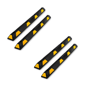 Pyle PCRSTP14 72" Car/Truck Vehicle Driveway Parking Wheel Stop Block (4 Pack)