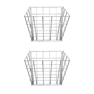 Rugged Ranch Wall Mounted Steel Sheep & Goat Livestock Hay Feeder Rack (2 Pack)