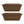 HC Companies 12-Inch Outdoor Plastic Deck Flower Planter Box, Chocolate (2 Pack)