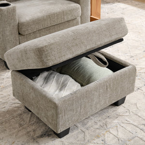 Single Sofa Recliner with Manually Adjustable Backrest - Brown