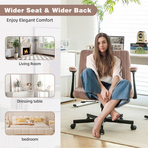 Criss Cross Armrest Office Chair With Wheels
