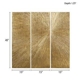 Lumina Aurea™ — Signature Sunburst Hand-Painted Triptych