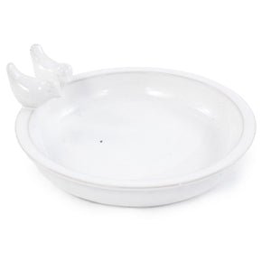 Handmade Ceramic Bird Bath - 11.8 Inch Glossy