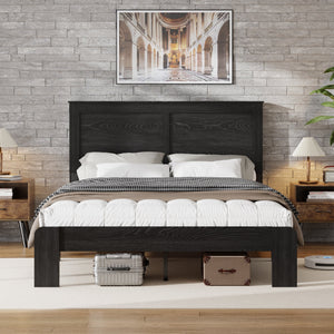 Full Size Wood Platform Bed Frame