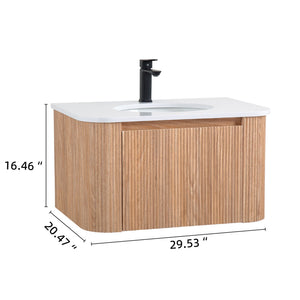 Wall Mounted Bathroom Vanity With Sink