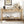 U_Style 58.3'' Fir Veneer Entryway Table with Honeycomb-patterned Fronts